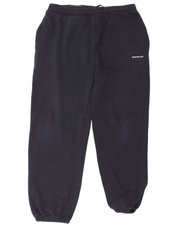 Reebok Herre træningsdragt Bukser Joggers EU 40 Large Navy Blue Cotton