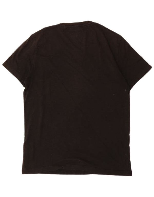 Tommy Hilfiger Herre Grafisk T-Shirt Top Stor Sort Bomuld