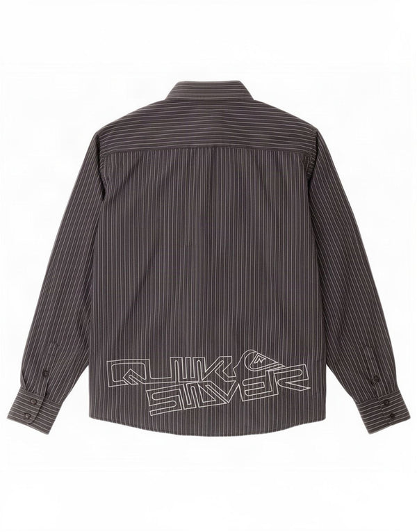 Quiksilver herre grafisk skjorte medium sort nålestribe