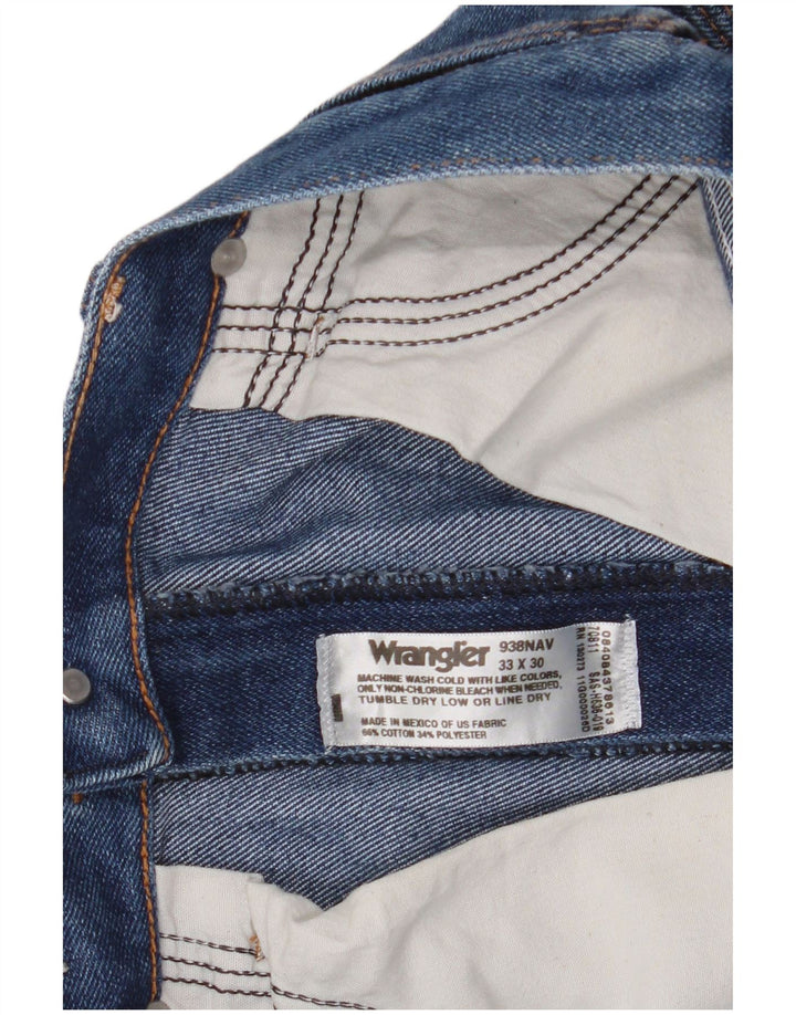 Wrangler Straight Jeans til mænd W33 L30 blå bomuld