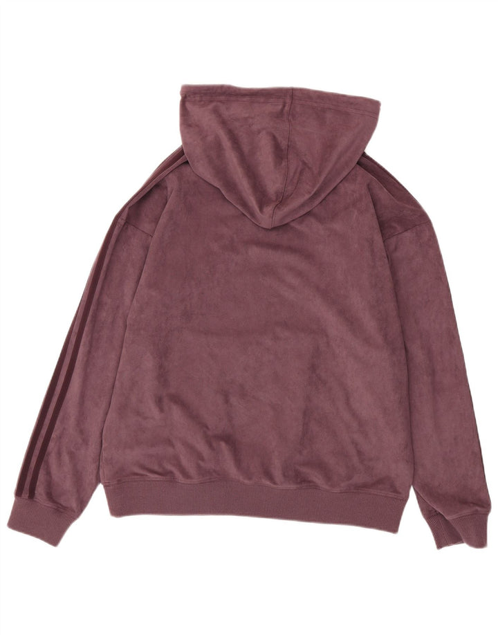 Oversized hættetrøje i velour til kvinder UK 10 Small