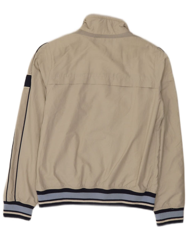 Geox Boys Graphic Bomber Jacket 11-12 år Beige Colourblock Bomuld