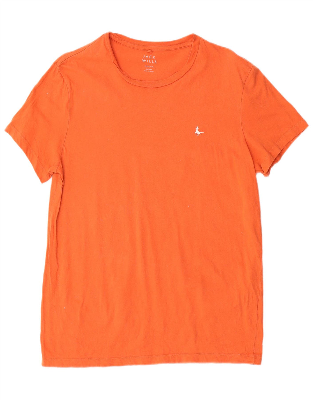Jack Wills Herre T-Shirt Top Medium Orange