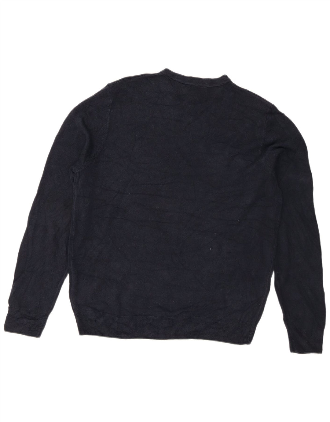 Marks & Spencer Herre sweater med rund hals, stor marineblå akryl