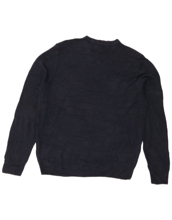 Marks & Spencer Herre sweater med rund hals, stor marineblå akryl