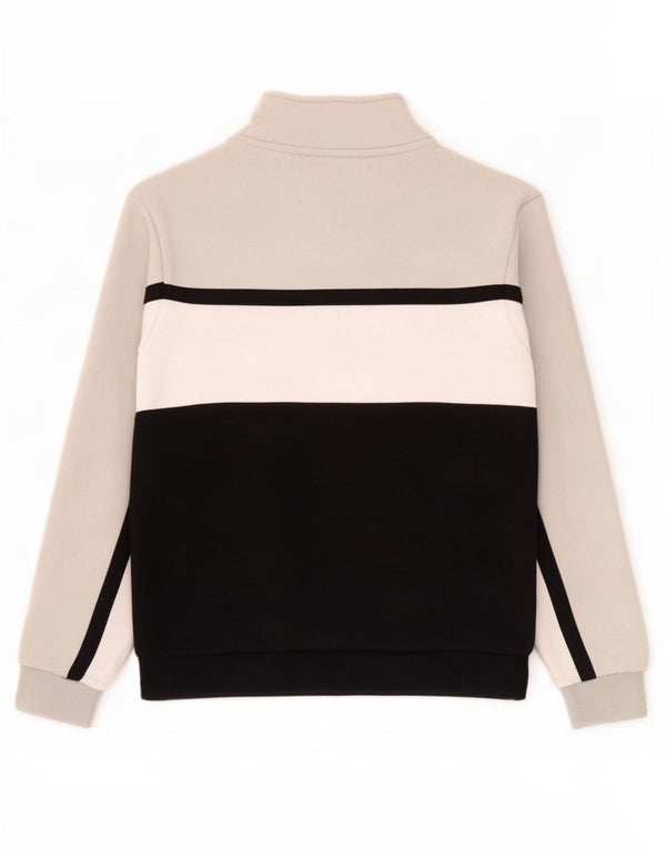 Fila Boys grafisk sweatshirt med lynlåshals 13-14 år Grå Colourblock