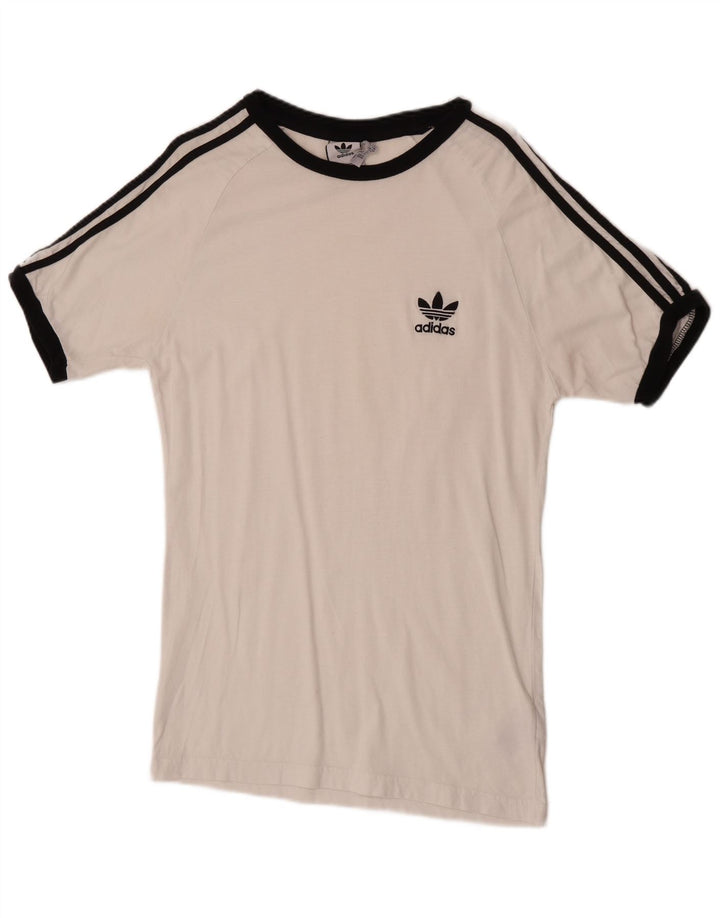 Adidas Herre T-Shirt Top Stor Hvid Bomuld