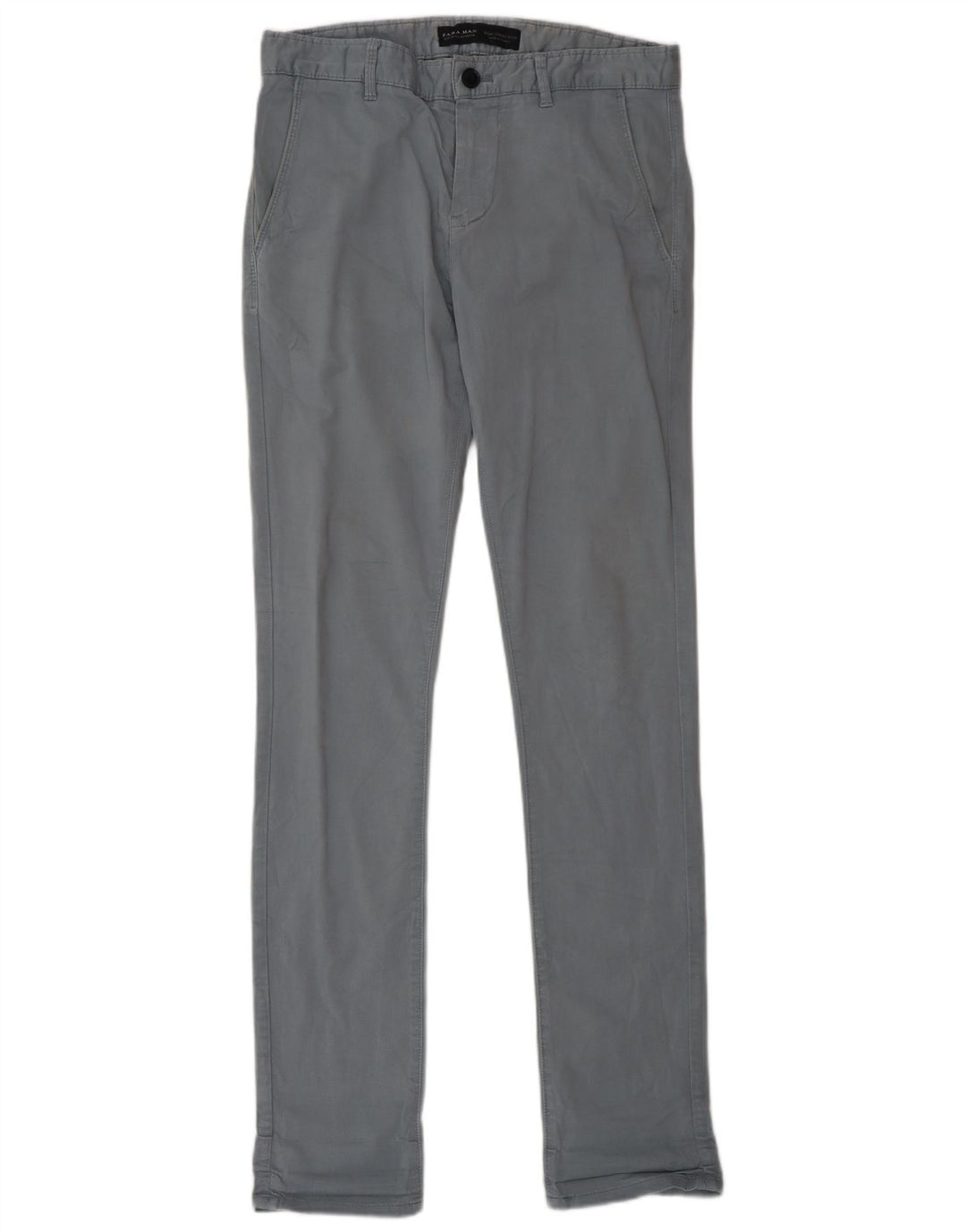 Zara Herre Slim Chino Bukser EU 38 Small W30 L33 Grå