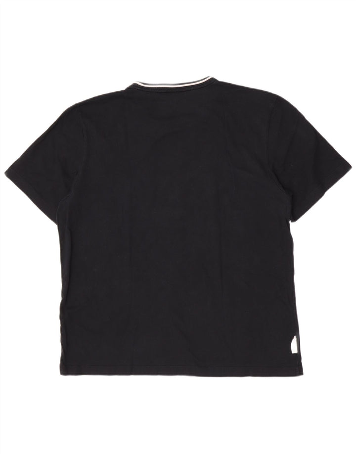 Sergio Tacchini Herre Grafisk T-Shirt Top 2XL Sort