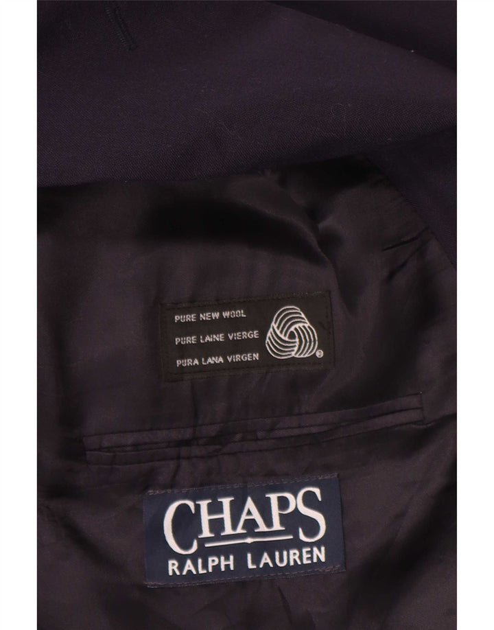 Chaps Ralph Lauren Herre Double Breasted Blazer Jacket UK 42 XL Navy Blue