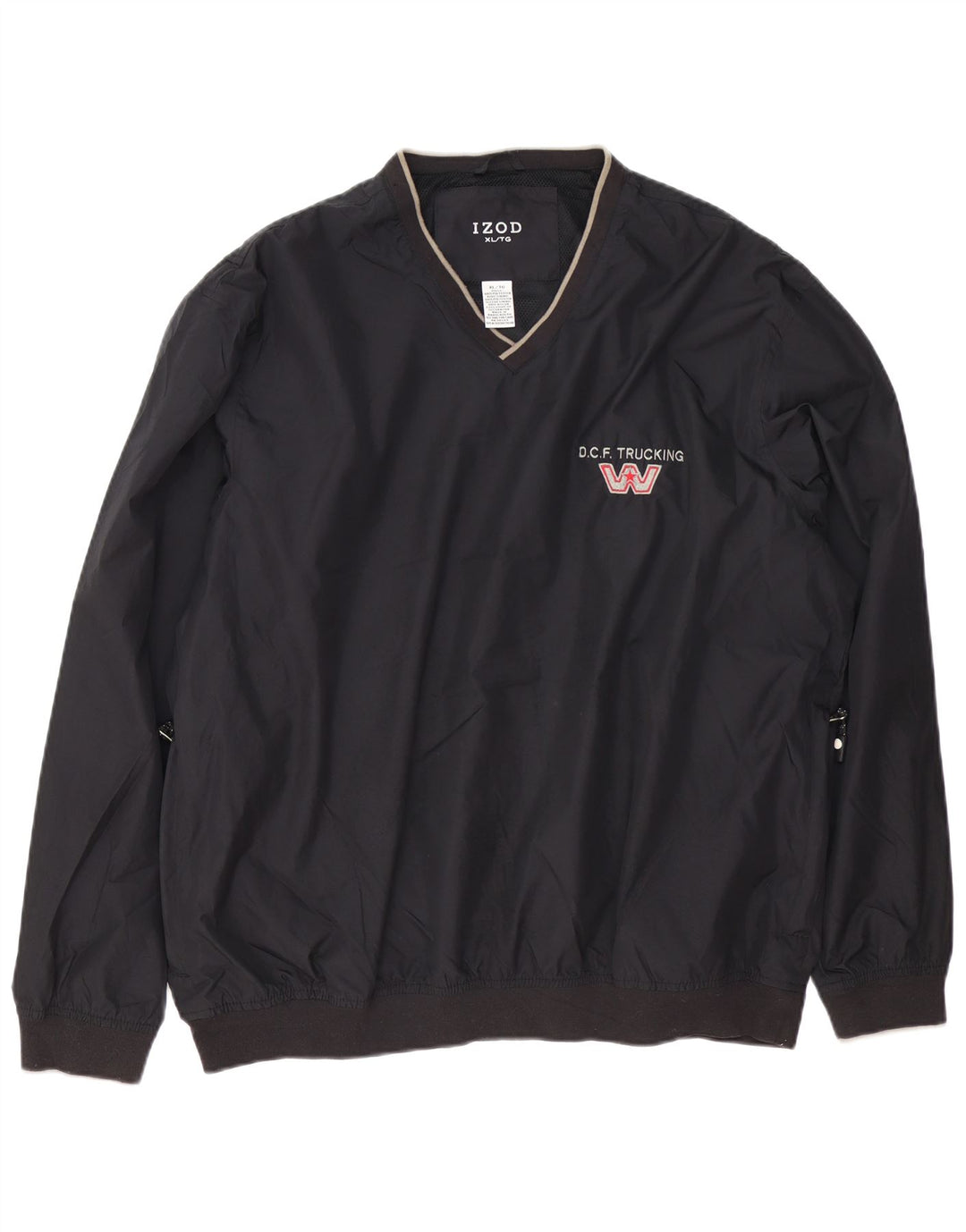 Izod Herre Pullover Træningsdragt Topjakke XL Navy Blue Polyester