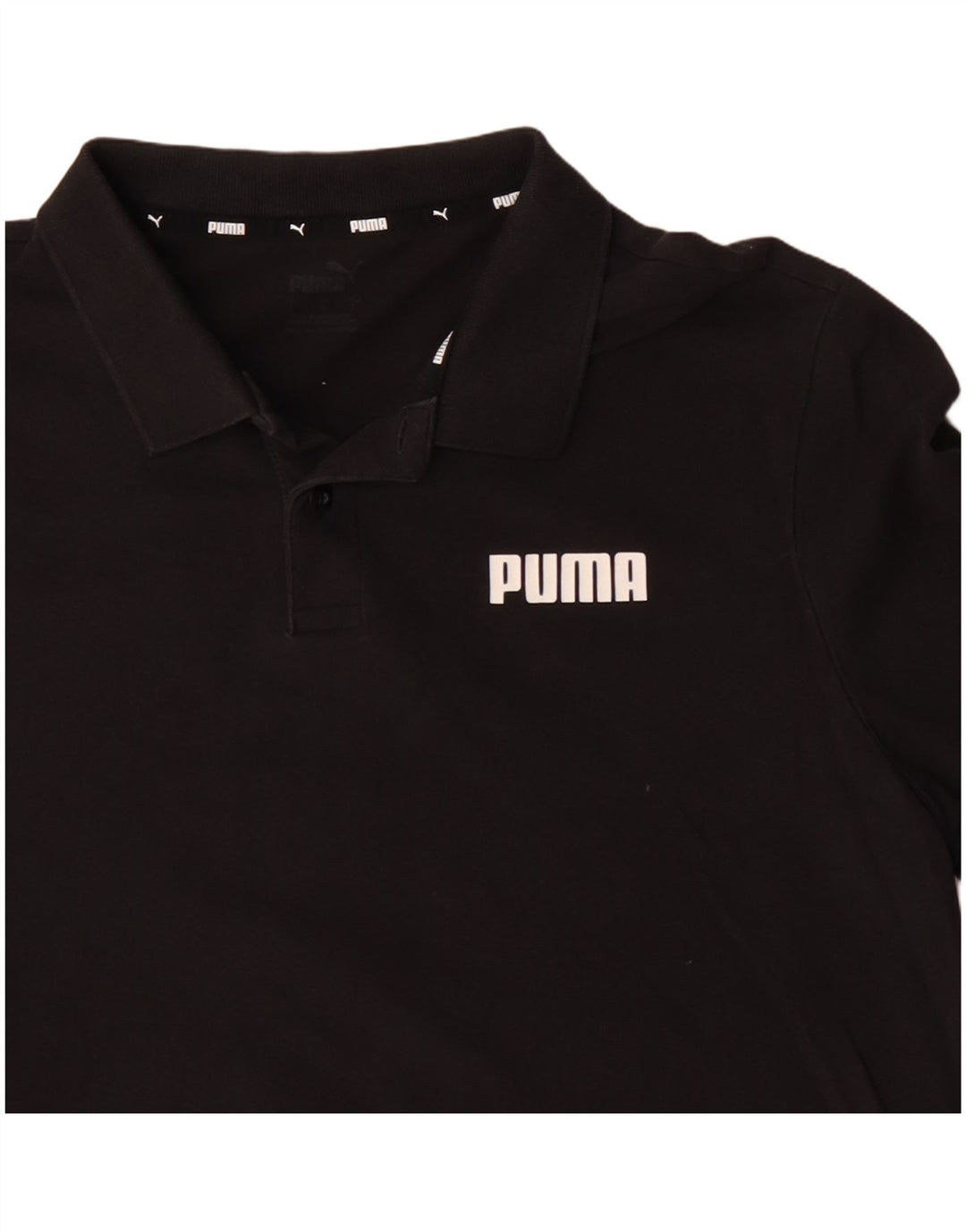 PUMA Poloshirt til mænd Stor sort bomuld