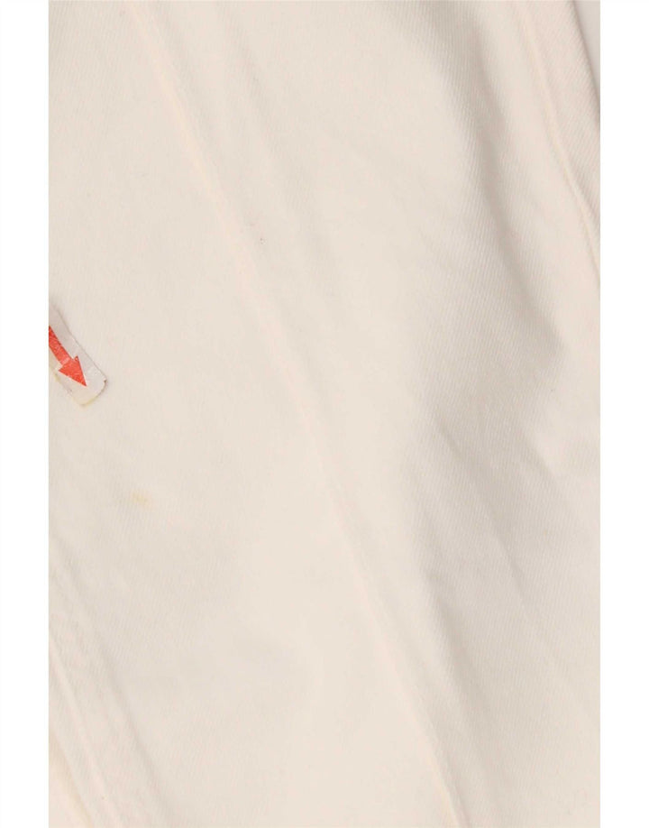 Zara Dame Straight Jeans EU 32 2XS W22 L31 Hvid