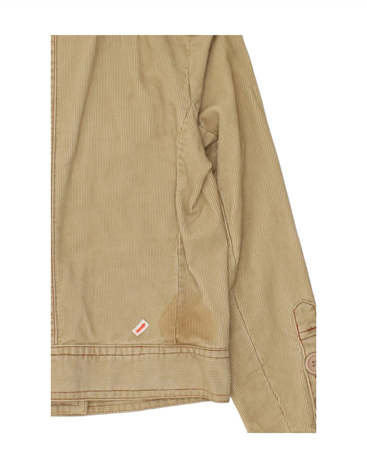DOROTHY PERKINS Womens Corduroy Jacket UK 8 Small  Beige Cotton Vintage Dorothy Perkins and Second-Hand Dorothy Perkins from Messina Hembry 