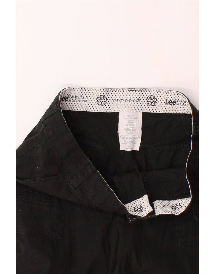 LEE Womens Bermuda Shorts US 4 Small W28  Black Cotton Vintage Lee and Second-Hand Lee from Messina Hembry 