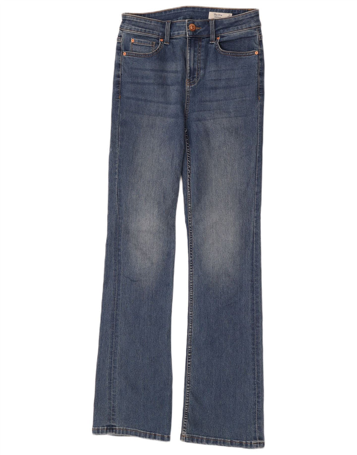Marks & Spencer Dame The Eva Bootcut Jeans UK 10 Small W28 L34 Blue
