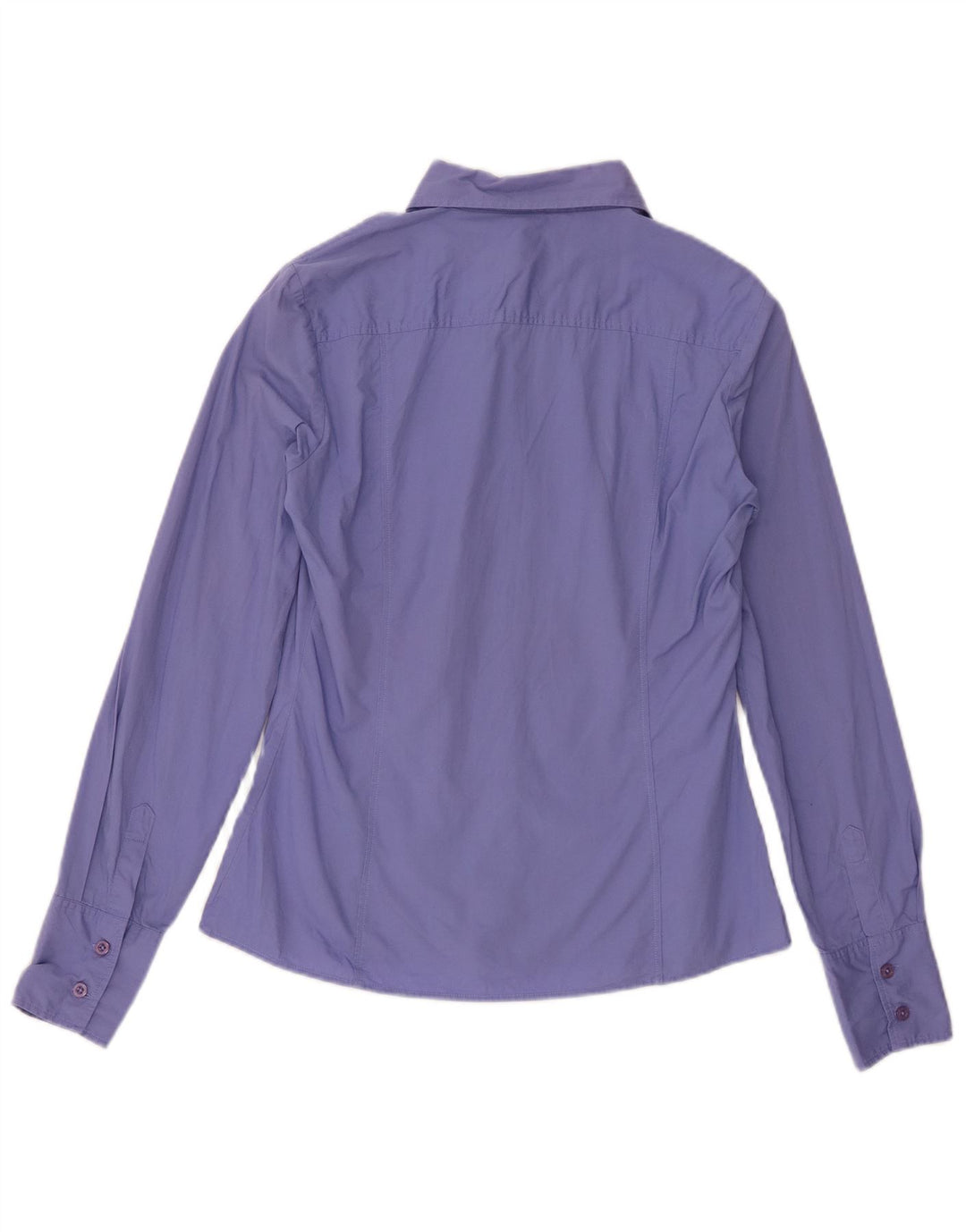Benetton Dameskjorte UK 14 Medium Lilla Bomuld