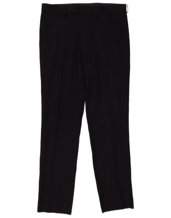 Marks & Spencer Slim Suit Bukser til kvinder W32 L33 Marineblå polyester