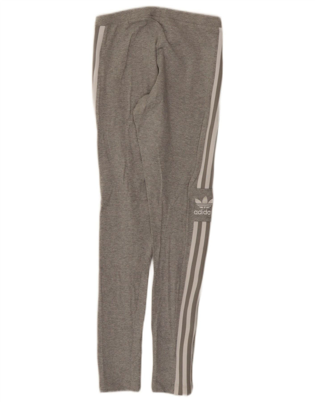 Adidas Dame Grafiske Leggings UK 8 Små Grå Bomuld