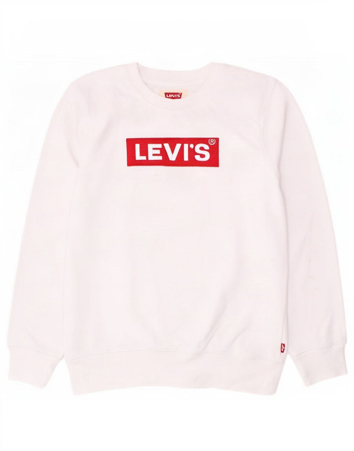 Levi's Boys Grafisk Sweatshirt Jumper 11-12 år Hvid