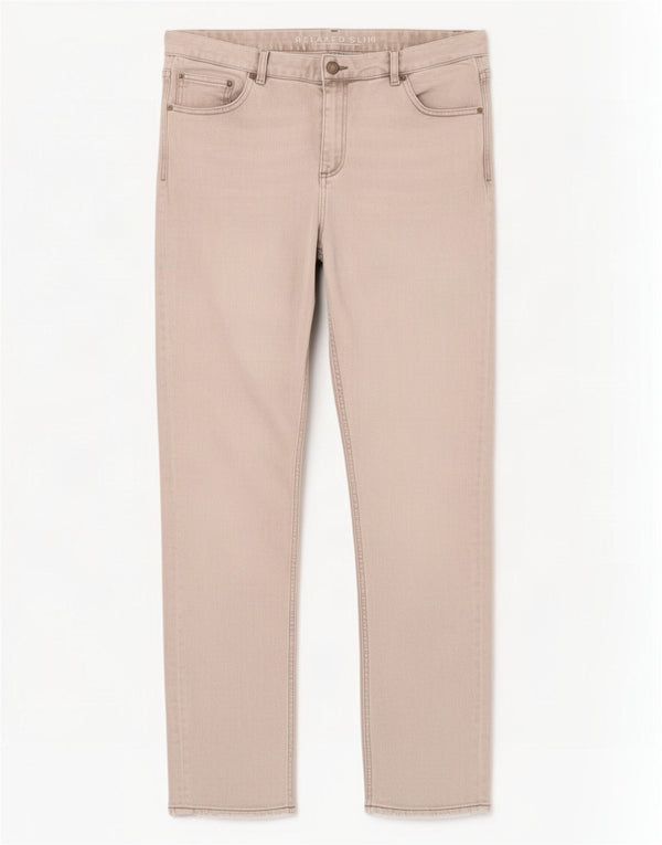 Marks & Spencer Kvinder Relaxed Slim Jeans UK 14 Large W34 L30 Grå Bomuld