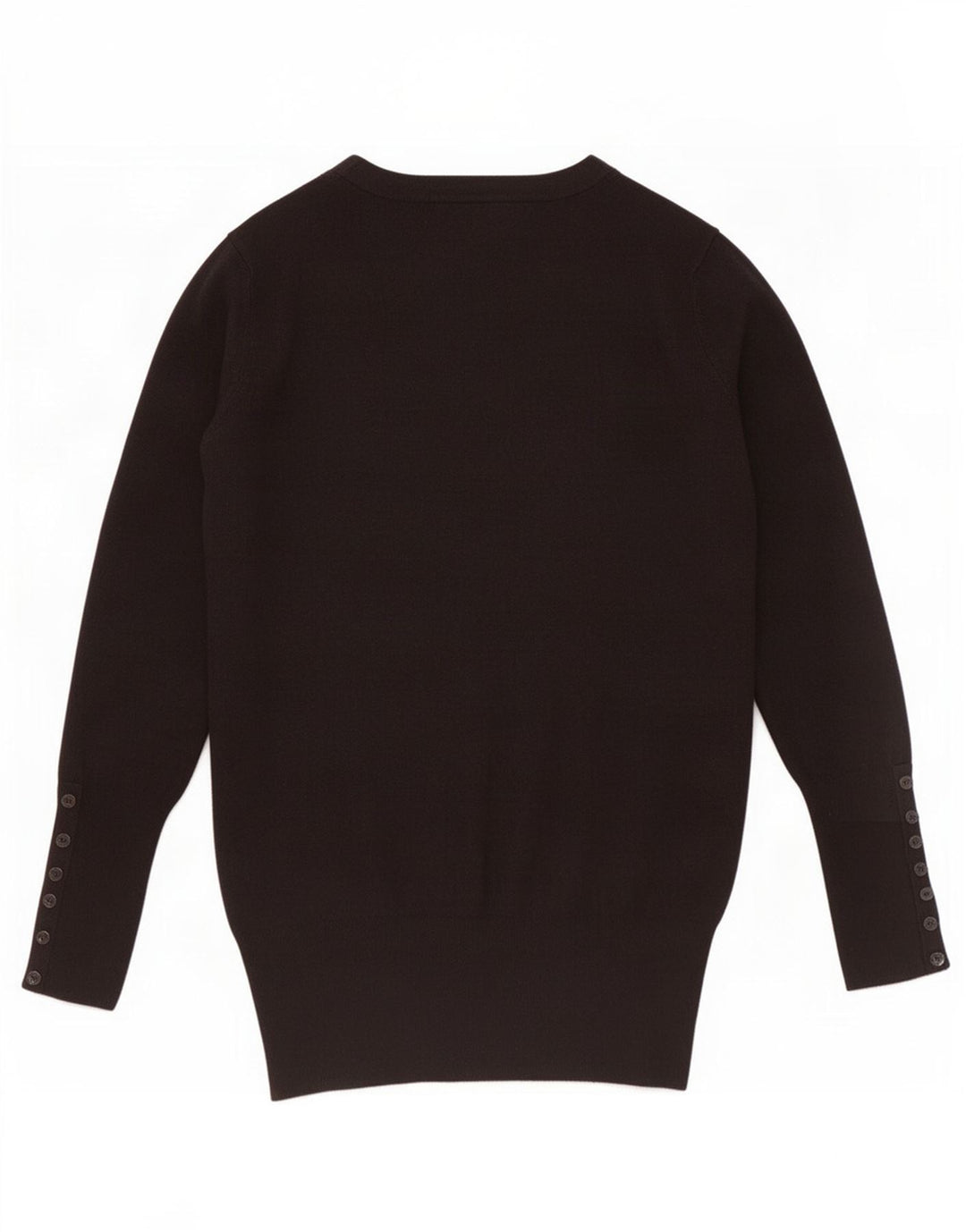 Zara Dame Cardigan Sweater UK 12 Medium Black Rayon