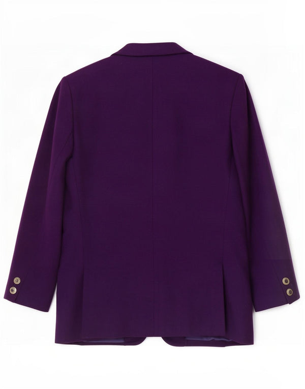 Pendleton Dame 1-knap blazerjakke UK 12 Medium Purple Virgin Wool