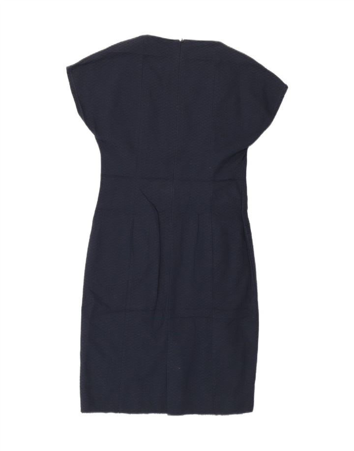 CAROL Womens Sheath Dress IT 42 Medium Navy Blue Vintage Carol and Second-Hand Carol from Messina Hembry 