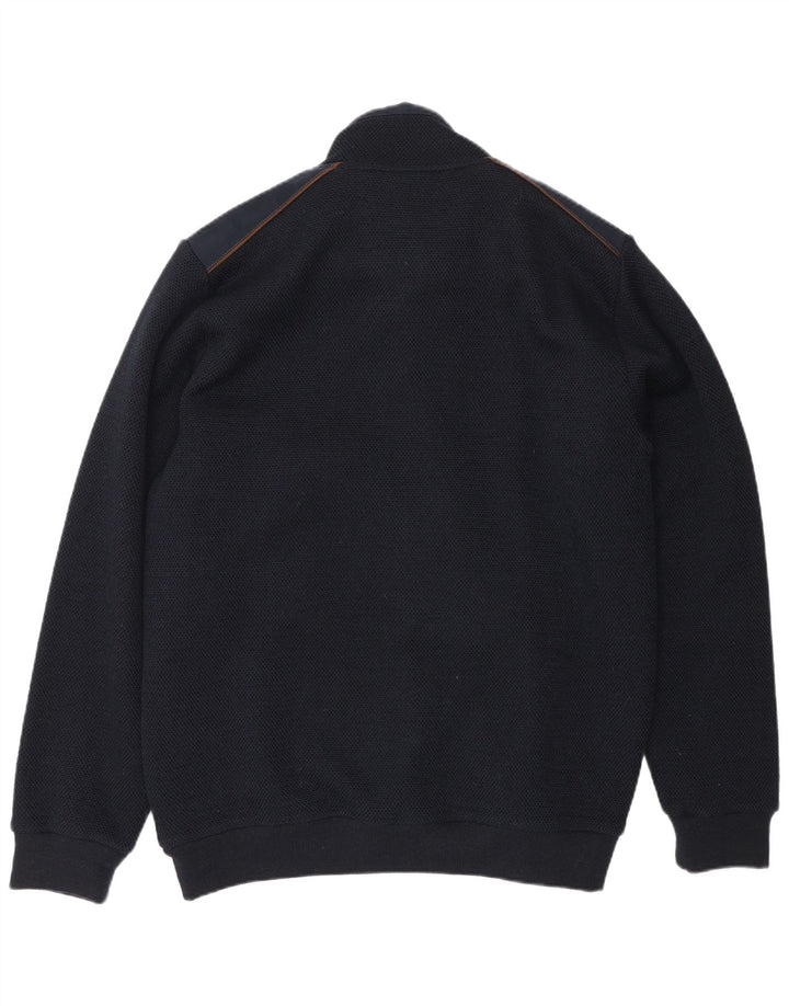 Breidhof Herre Strik Bomber Jacket EU 54 2XL Marineblå Uld