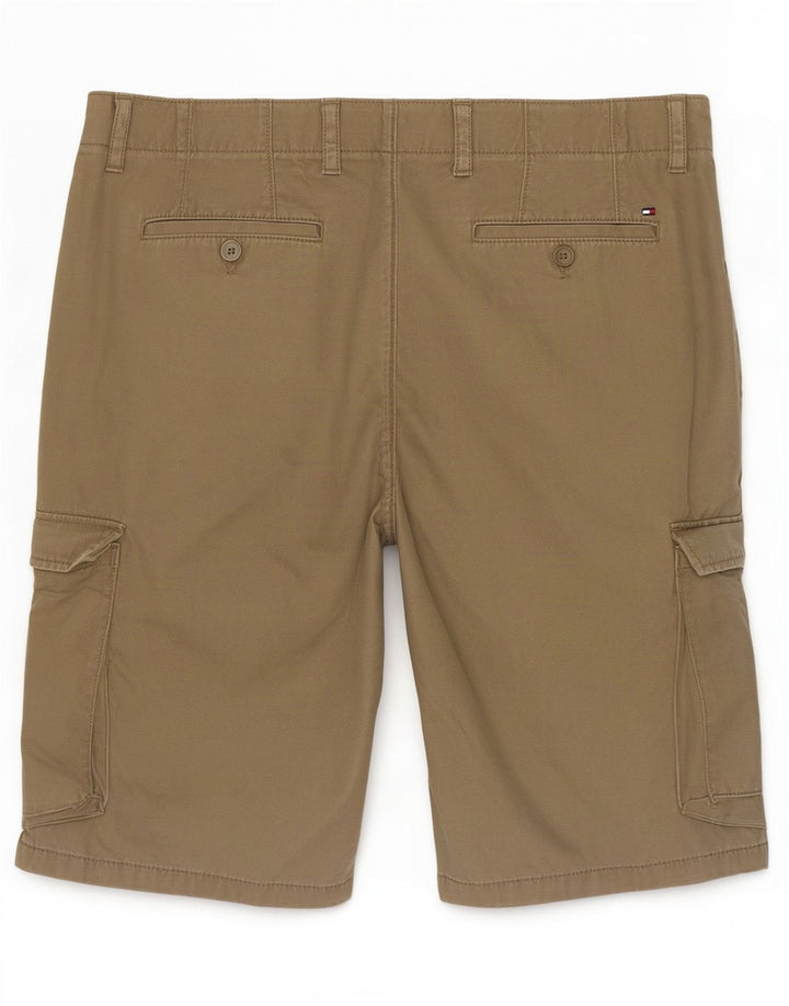 Tommy Hilfiger Herre Cargo Shorts W36 Large Khaki Bomuld