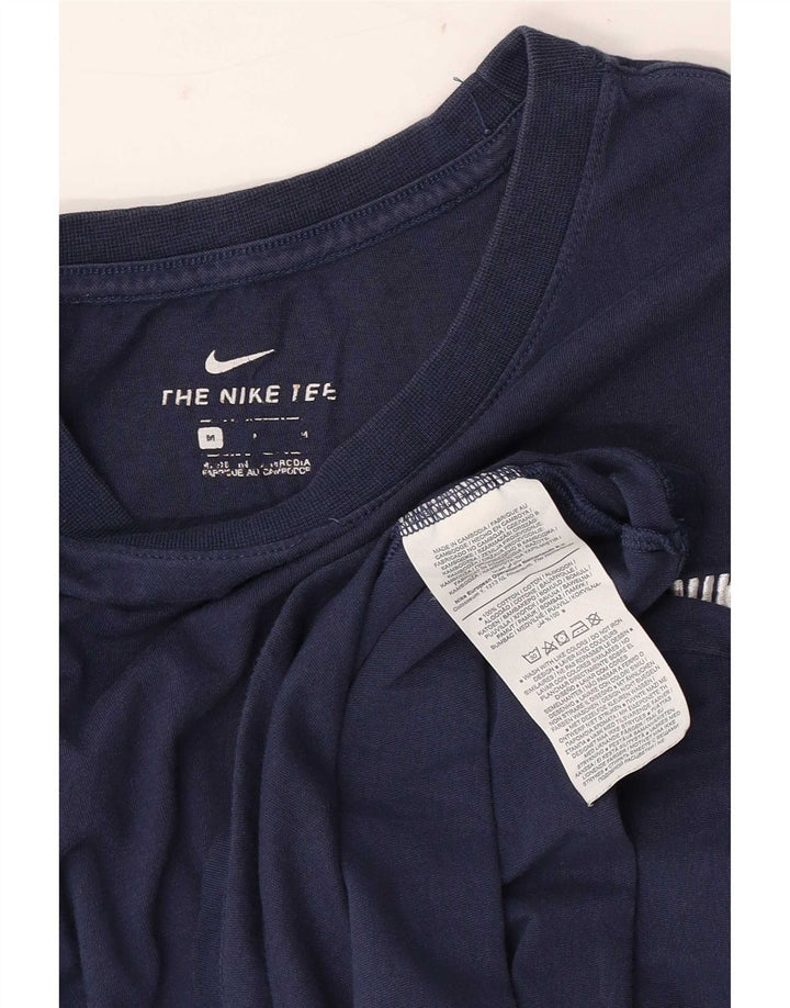Nike Herre T-shirt Top Medium Marineblå Bomuld