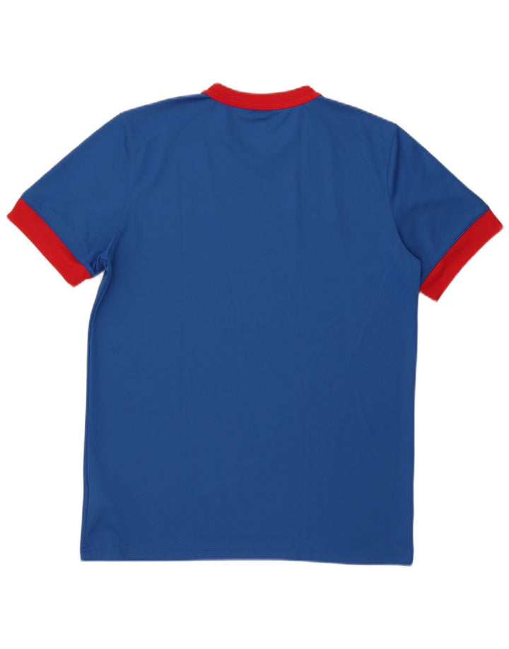 NIKE Herre Dri Fit T-Shirt Top Stor Blå Colourblock Polyester