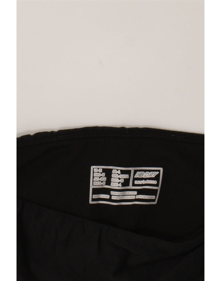 NEW BALANCE Womens Leggings UK 12 Medium  Black Polyester Vintage New Balance and Second-Hand New Balance from Messina Hembry 