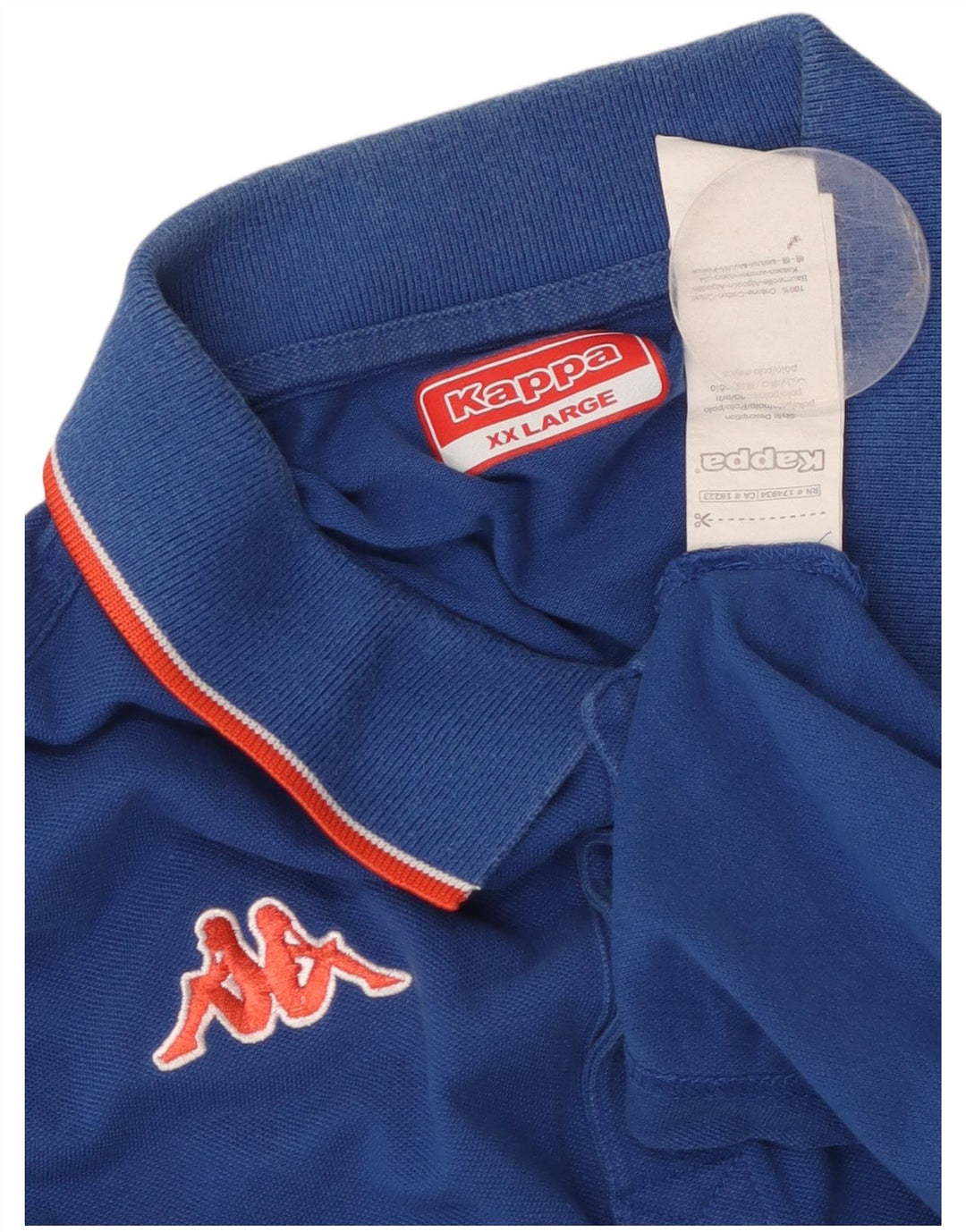 Kappa herre poloshirt 2XL blå bomuld