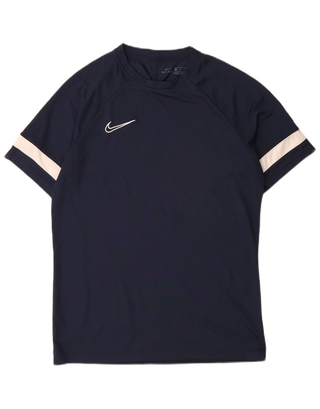 Nike Herre Dri Fit T-Shirt Top Stor Marineblå Colourblock