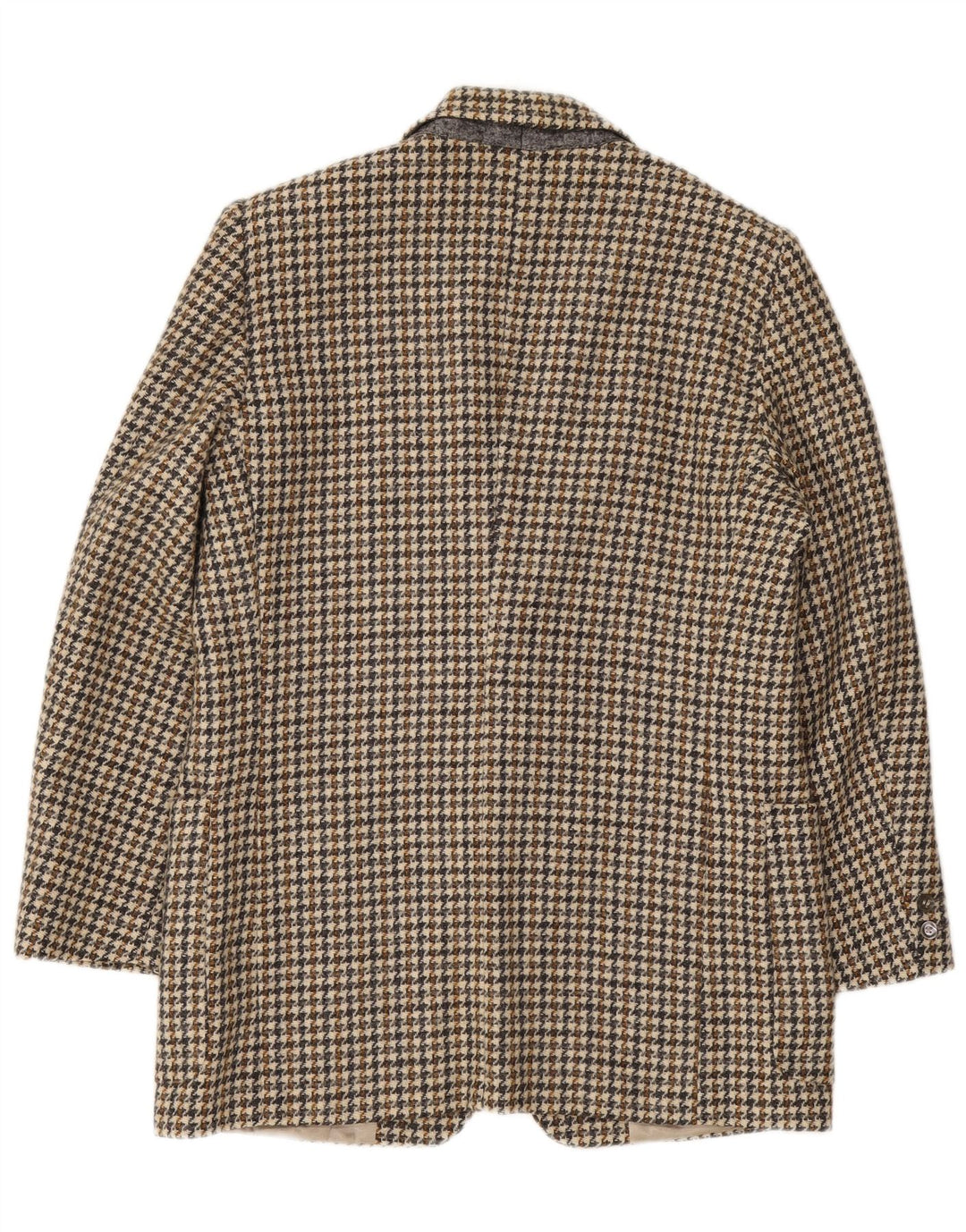 Reporter Herre 2-knaps blazerjakke IT 48 Medium Brown Houndstooth Uld