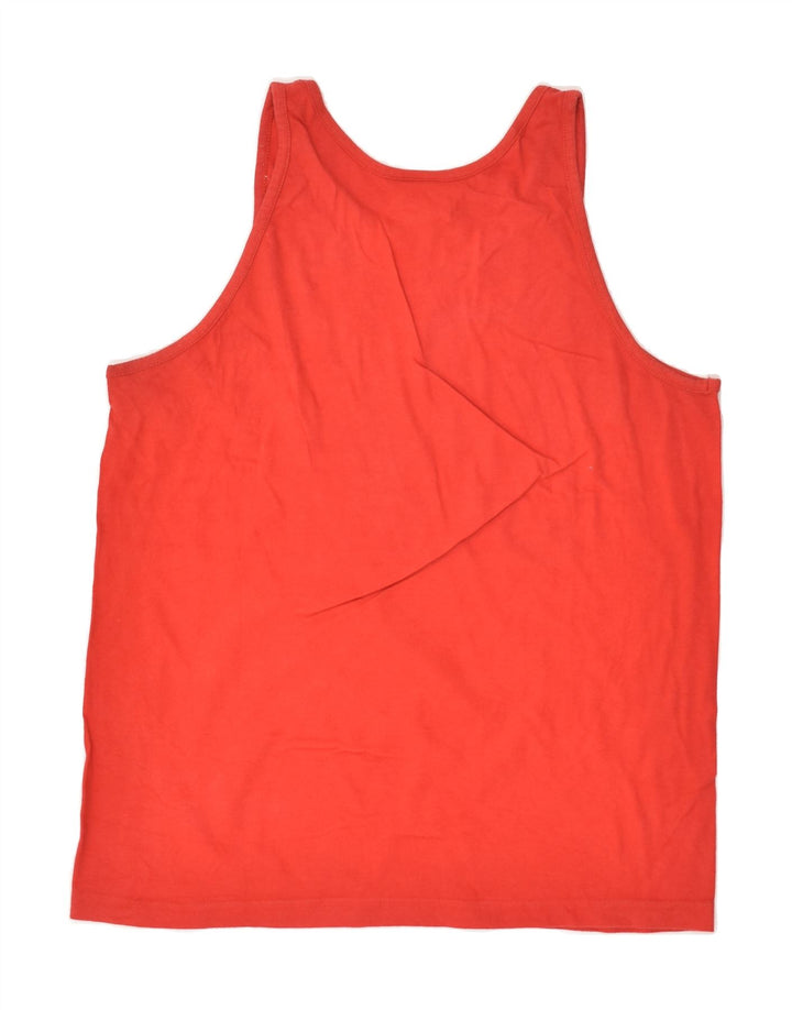 CHAMPION Womens Vest Top UK 20 2XL Red Cotton | Vintage Champion | Thrift | Second-Hand Champion | Used Clothing | Messina Hembry 