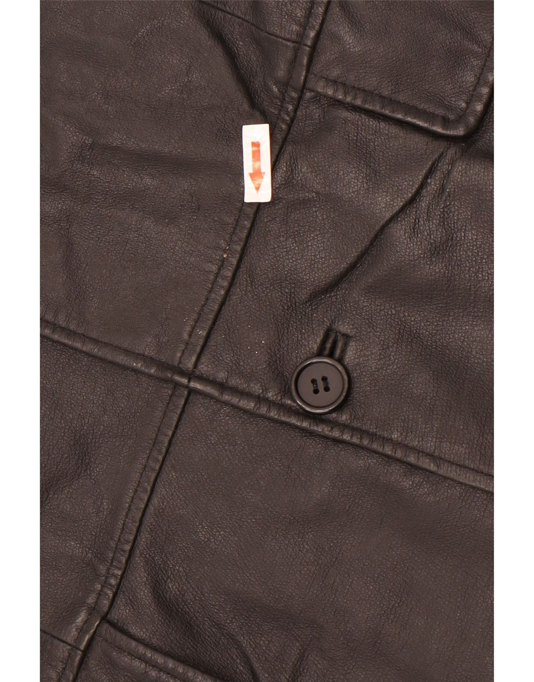 Vintage herre 3-knaps læder blazerjakke UK 38 medium sort læder