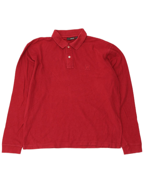 Fila Langærmet Polo Shirt til mænd Stor Rød