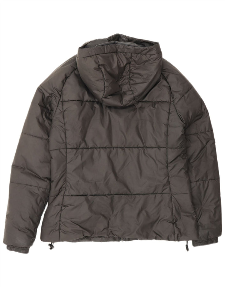 Adidas Polstret hættejakke til kvinder UK 12/14 Medium Sort