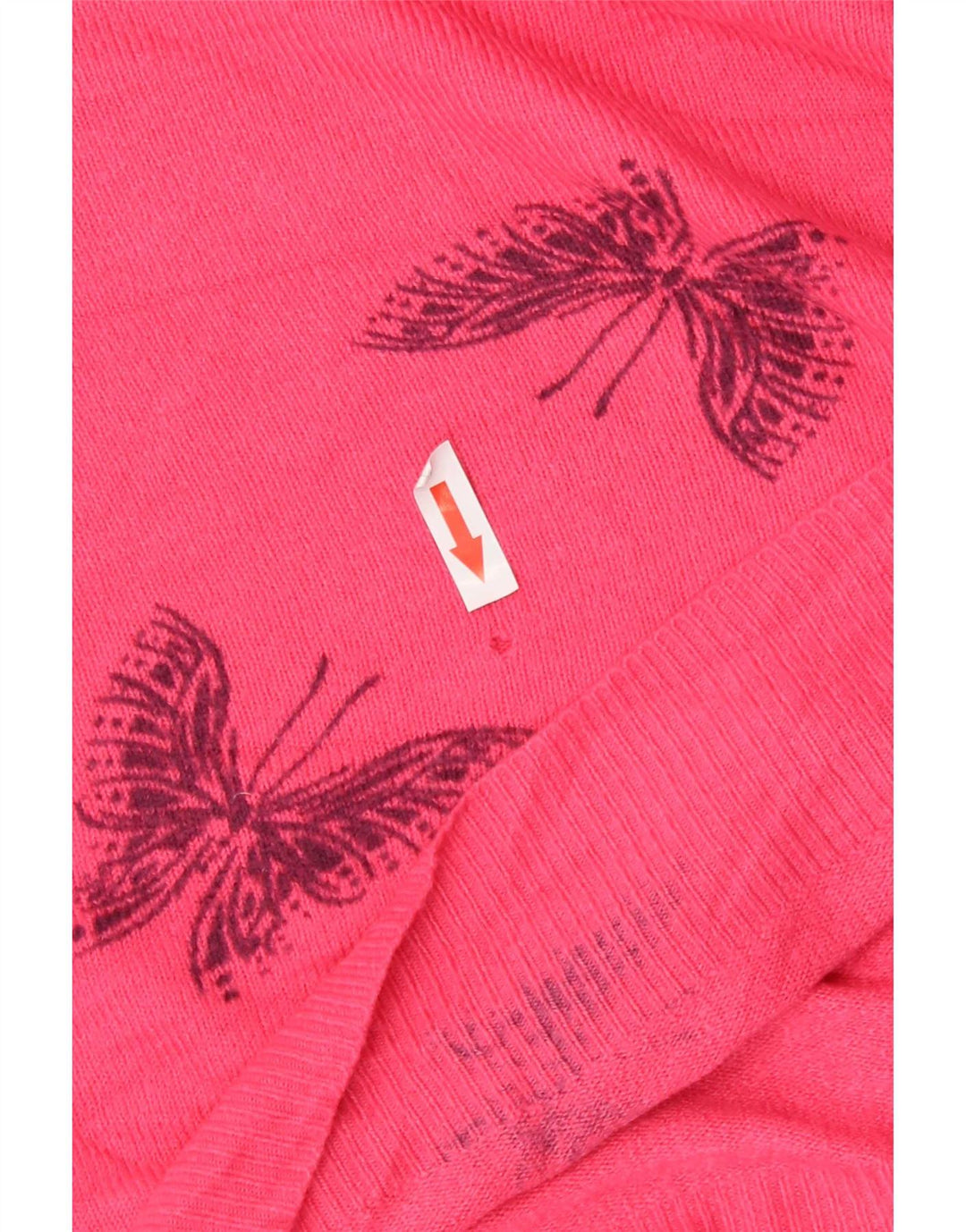 Marks & Spencer Dame sweater med rund hals DK 12 Medium Pink Butterfly