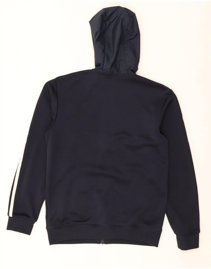 Adidas Hættetrøje med lynlås til mænd, lille marineblå polyester
