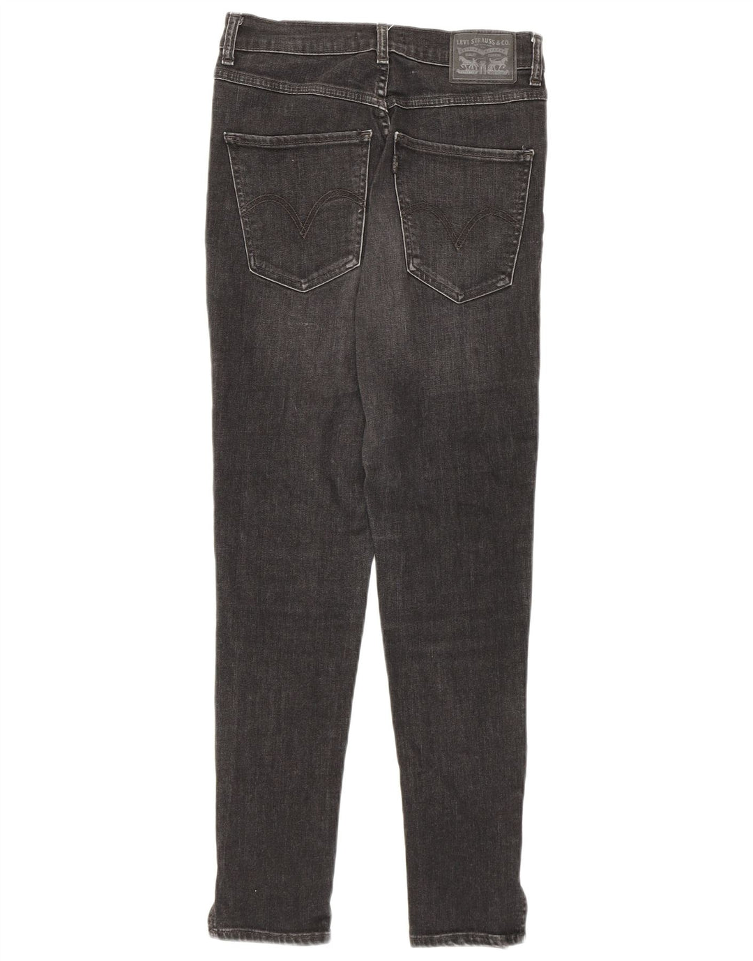 Levi's Distressed Skinny Jeans til kvinder W27 L27 sort bomuld