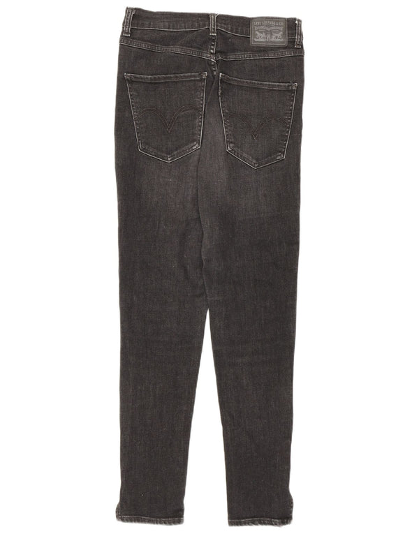 Levi's Distressed Skinny Jeans til kvinder W27 L27 sort bomuld