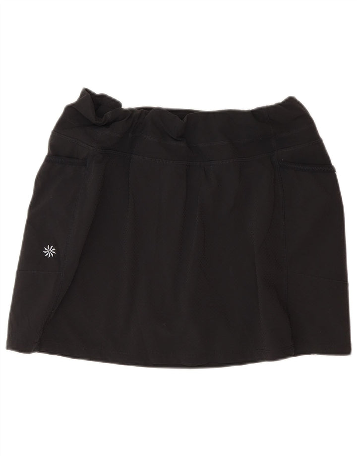 ATHLETA Dame tennisnederdel UK 14 Medium Sort Polyester