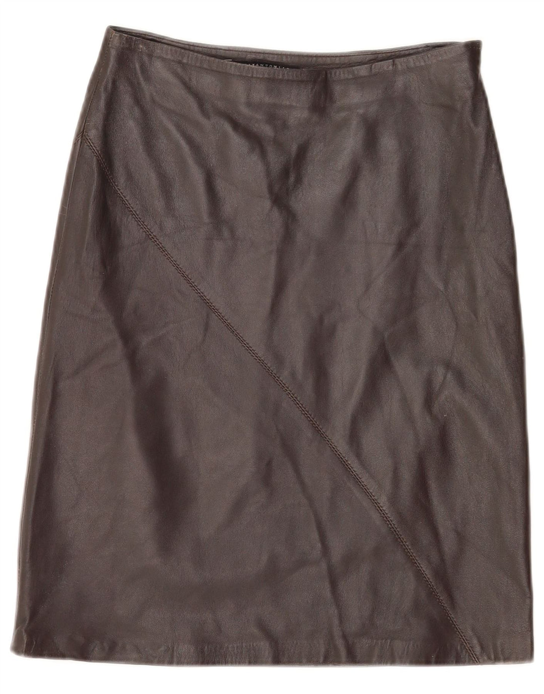 Lorena Antoniazzi Dame Læder Nederdel IT 42 Medium W26 Brun Læder