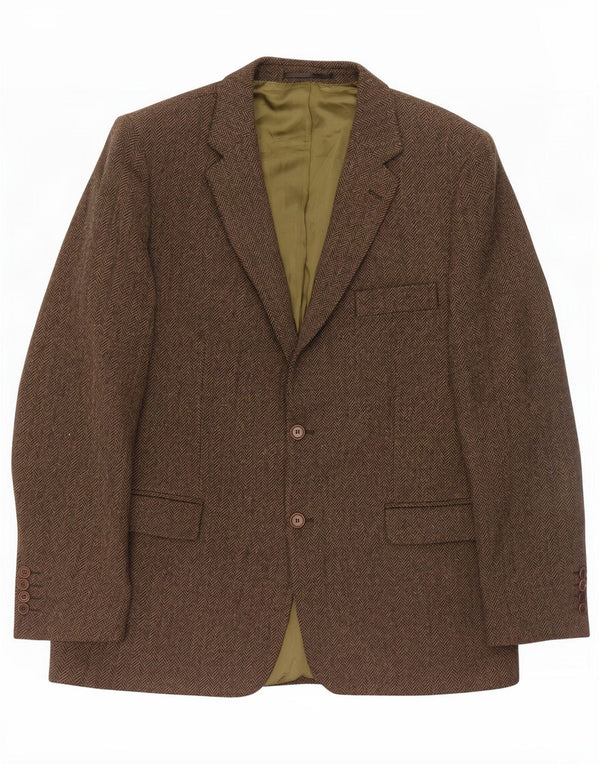 DONEGAL blazerjakke til mænd med 2 knapper UK 42 XL Khaki Sildeben Jomfruuld