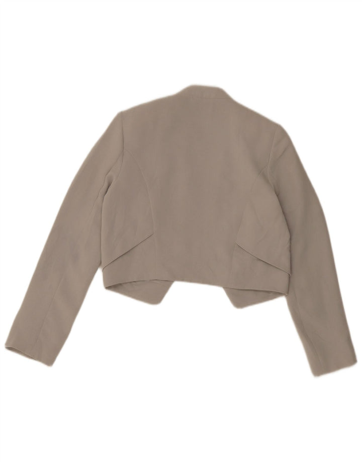 Topshop Bolero-jakke til kvinder UK 8 Lille grå polyester