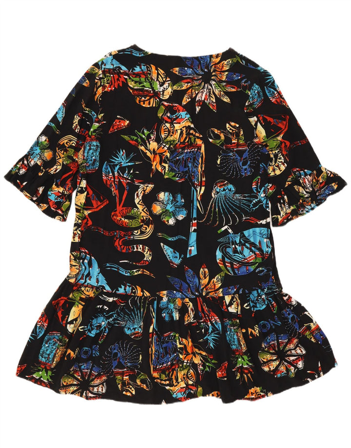 Desigual Dame Tunikakjole UK 14 Medium Black Floral