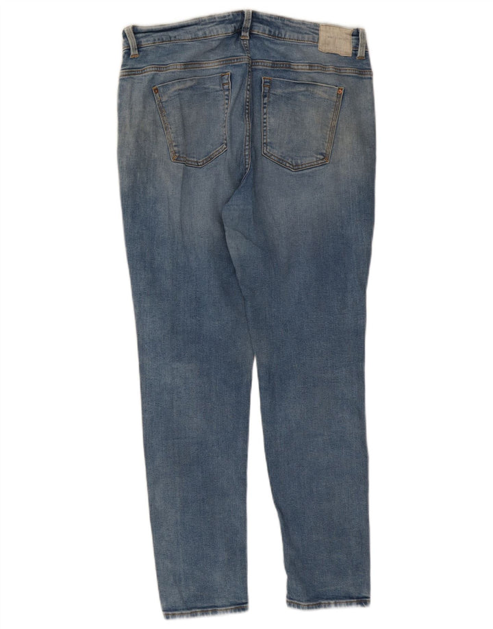 Zara Dame Slim Jeans EU 44 XL W34 L27 Blå